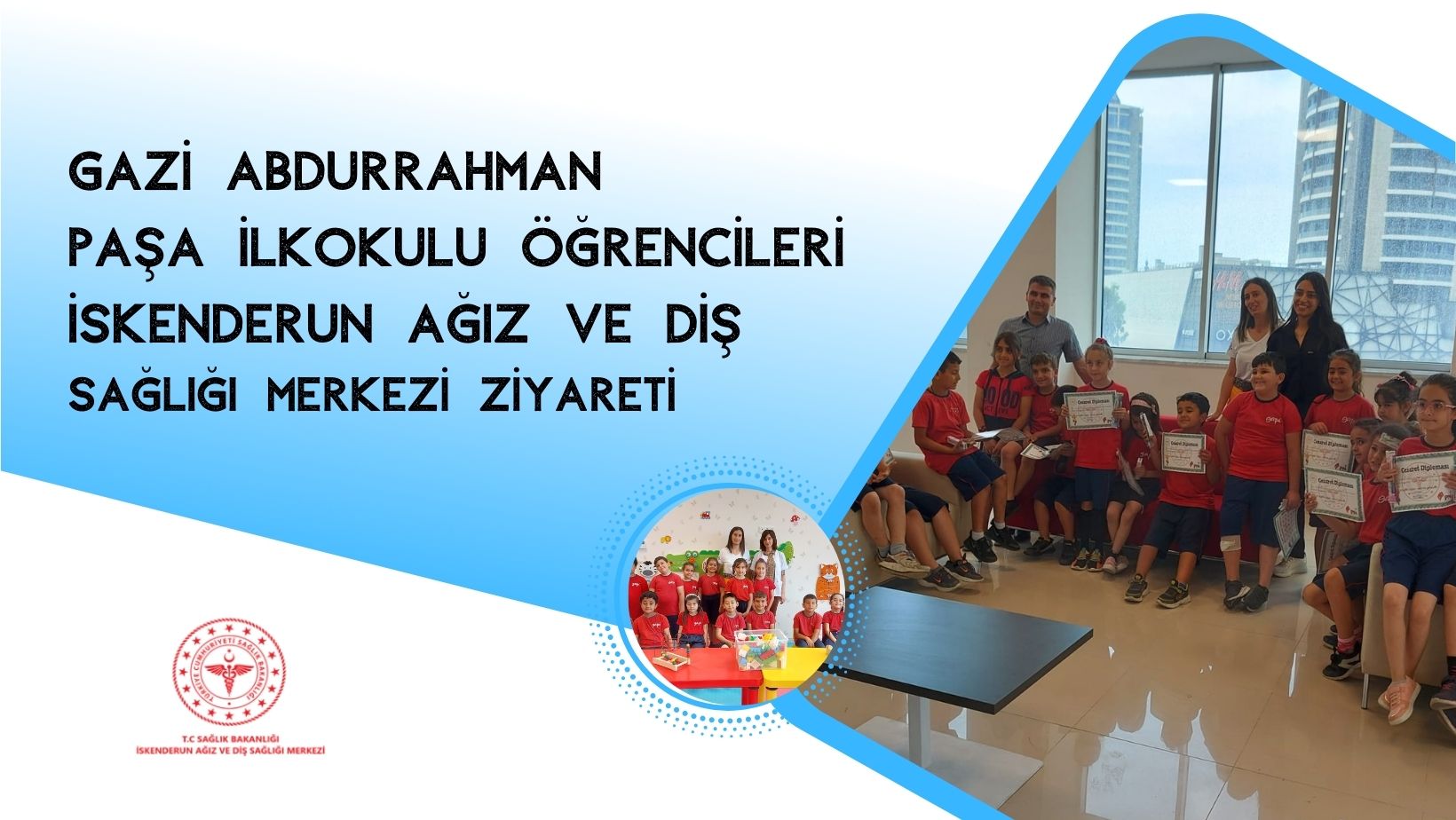 Gazi Abdurrahman Paşa İlkokulu Öğrencileri İskenderun Ağız ve Diş Sağlığı Merkezi Ziyareti